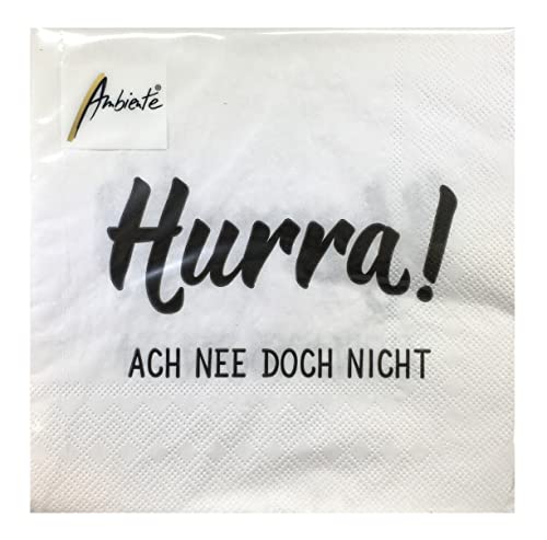 Papier Servietten Lunch Fest Party ca 33x33cm Every Day Jeden Anlass Hurra! Papier Servietten Lunch Fest Party ca 33x33cm Every Day Jeden Anlass Hurra! von Ambiente