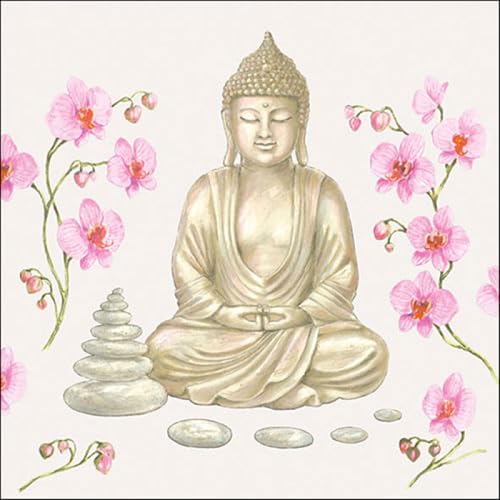 Serviette "Zen Buddha" 20 Stück von Ambiente