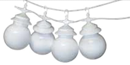 LED lichterkette außen Wasserdicht - Lichterkette mit lampions im Plastikbereich. Außen-/Innenbereich, warmweiß, wetterfest. Lampions LED von 3 Watt (8 Lichtkette) von Ambisphere