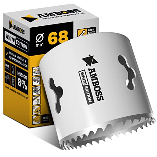 Amboss - Ø68 mm Bi-Metall HSS M42 Lochsäge - Für Stahl/Spanplatten/Hartholz/Gipskarton uvm. - ohne Aufnahme Amboss - Ø68 mm Bi-Metall HSS M42 Lochsäge - Für Stahl/Spanplatten/Hartholz/Gipskarton uvm. - ohne Aufnahme von Amboss Werkzeuge
