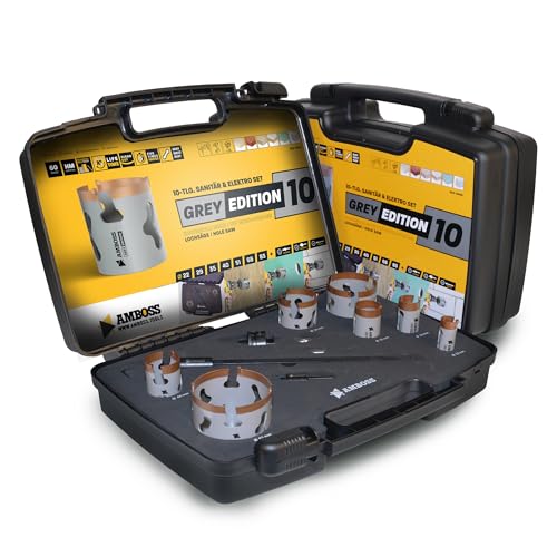 Amboss Universal-Lochsägen Set Ø 22-83 mm | 10-teilig | inkl. 6-kant Aufnahme | HM Power Set… Amboss Universal-Lochsägen Set Ø 22-83 mm | 10-teilig | inkl. 6-kant Aufnahme | HM Power Set… von Amboss Werkzeuge