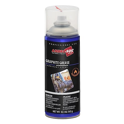 Ambro-Sol - G019 Graphit-Sprühfett schwarz, ideales Schmiermittel für Erdbewegungs-, Land- und Baumaschinen, 400 ml 100% recyclebare Weißblech-Spraydose von Ambro-Sol