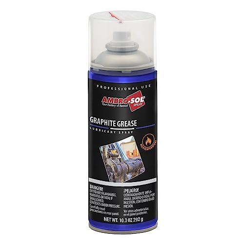 Ambro-Sol - Graphit Sprühfett Schwarz G019, Universal-Sprühfett Ideales Schmiermittel für Erdbewegungs und Baumaschinen, 400 ml Multifunktionell Sprühfett, 100% Recyclebare Weißblech-Spraydose Ambro-Sol - Graphit Sprühfett Schwarz G019, Universal-Sprühfett Ideales Schmiermittel für Erdbewegungs und Baumaschinen, 400 ml Multifunktionell Sprühfett, 100% Recyclebare Weißblech-Spraydose von Ambro-Sol