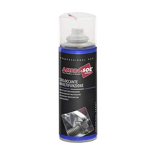 Ambro-Sol - S151 Trennmittel, Schmiermittel mit hoher Entriegelungs- und Schutzwirkung für mechanische Teile, entfernt Rost und Oxidation, recyclebares Weißblechspray 200 ml von Ambro-Sol