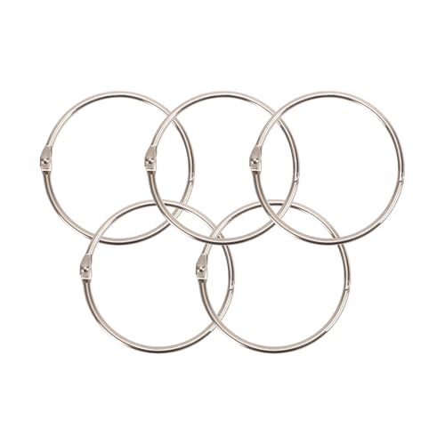 Warenring Schlüsselring 80mm(5 STK.) – Metallringe mit Schnellverschluss, Vielseitiger Ring zum Aufhängen von Schlüsseln, Handtüchern, Duschvorhängen, Scrapbooking, Trikots & Markierungshemdchen von Amcbkyea