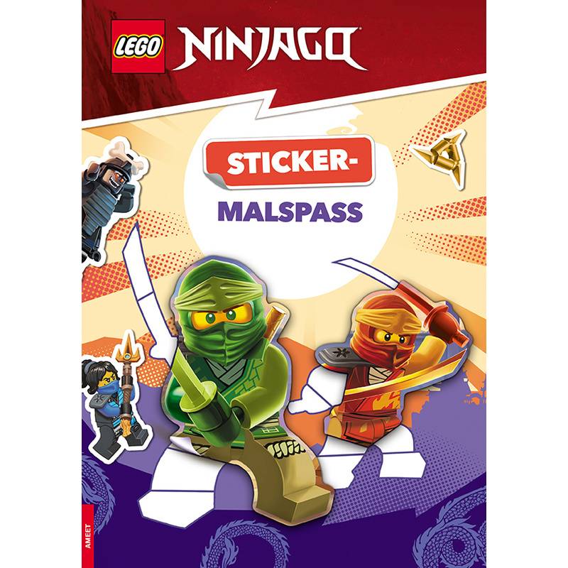 Lego® Ninjago® - Sticker-Malspaß, Kartoniert (TB) von Ameet