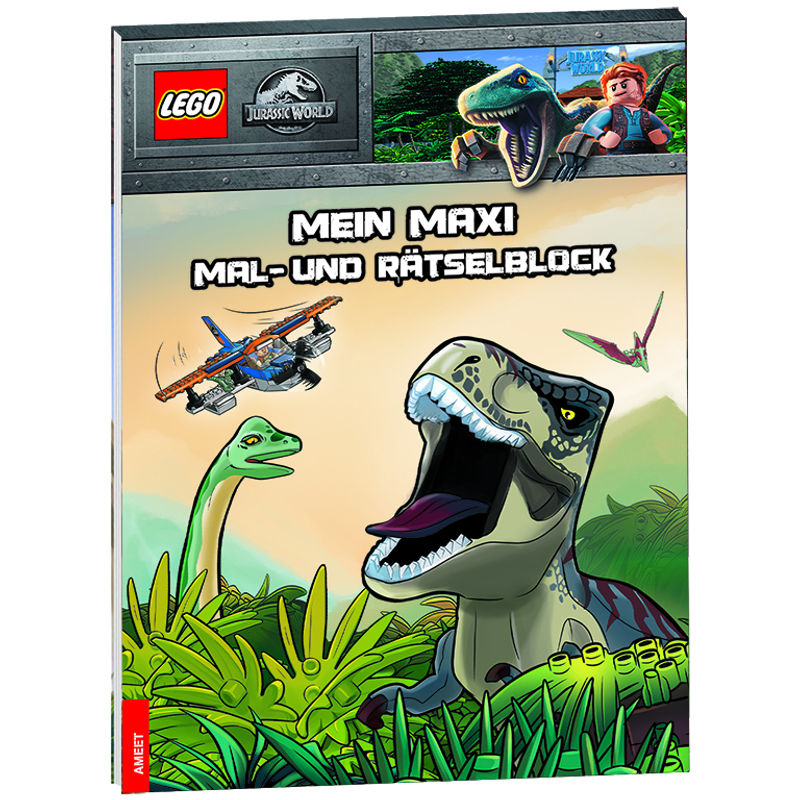 Lego® Jurassic World(Tm) - Mein Maxi Mal- Und Rätselblock, Gebunden von Ameet