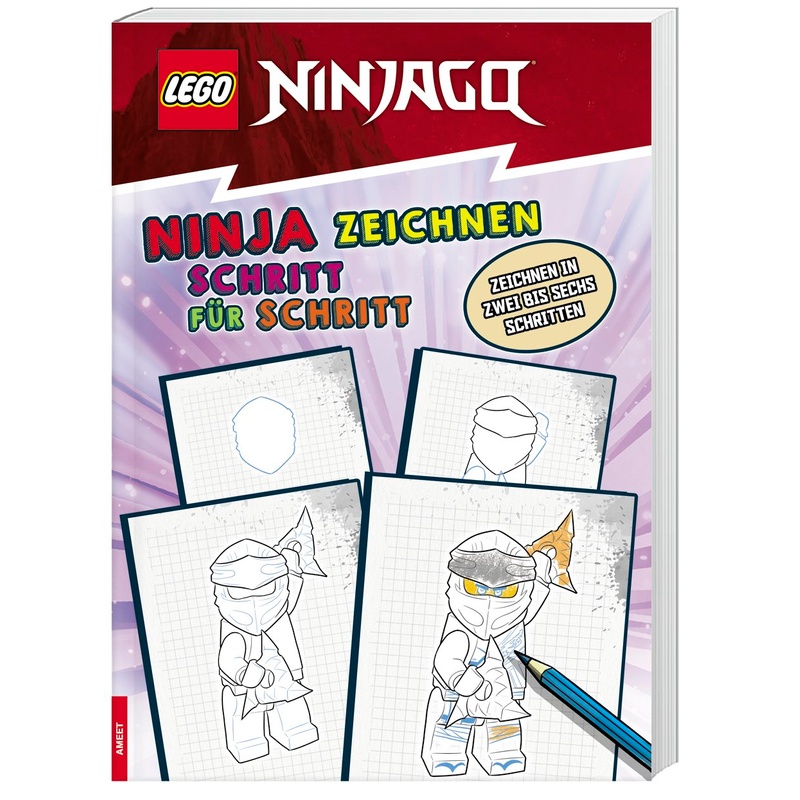 Lego® Ninjago® - Ninja Zeichnen Schritt Für Schritt, Gebunden von Ameet