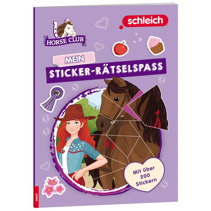 Schleich® Horse Club(Tm) - Mein Sticker-Rätselspaß, M. 1 Beilage, Gebunden von Ameet