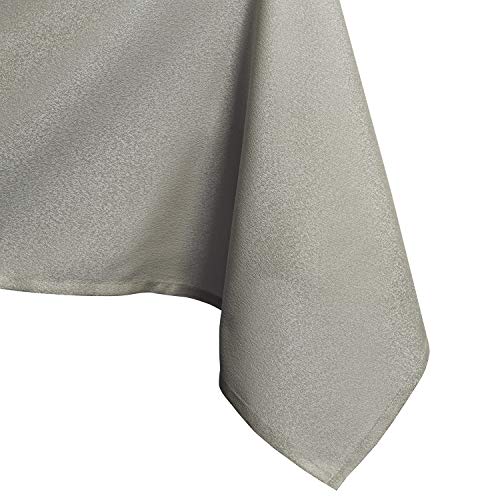 AmeliaHome 100x100 cm Tischdecke Tischtuch Tafeldecke Fleckschutz Lotuseffekt Abwaschbar Wasserabweisend Glänzend Glatt Cappuccino Empire von AmeliaHome