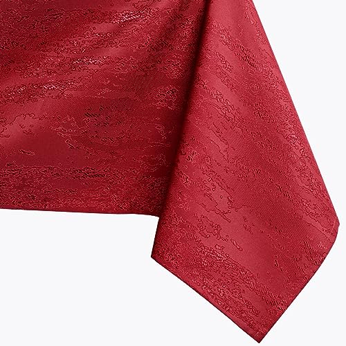 AmeliaHome Tischdecke 120x240 cm Tischtuch Tafeldecke Fleckschutz Lotuseffekt Abwaschbar Wasserabweisend Ornament Vesta Bordeaux von AmeliaHome