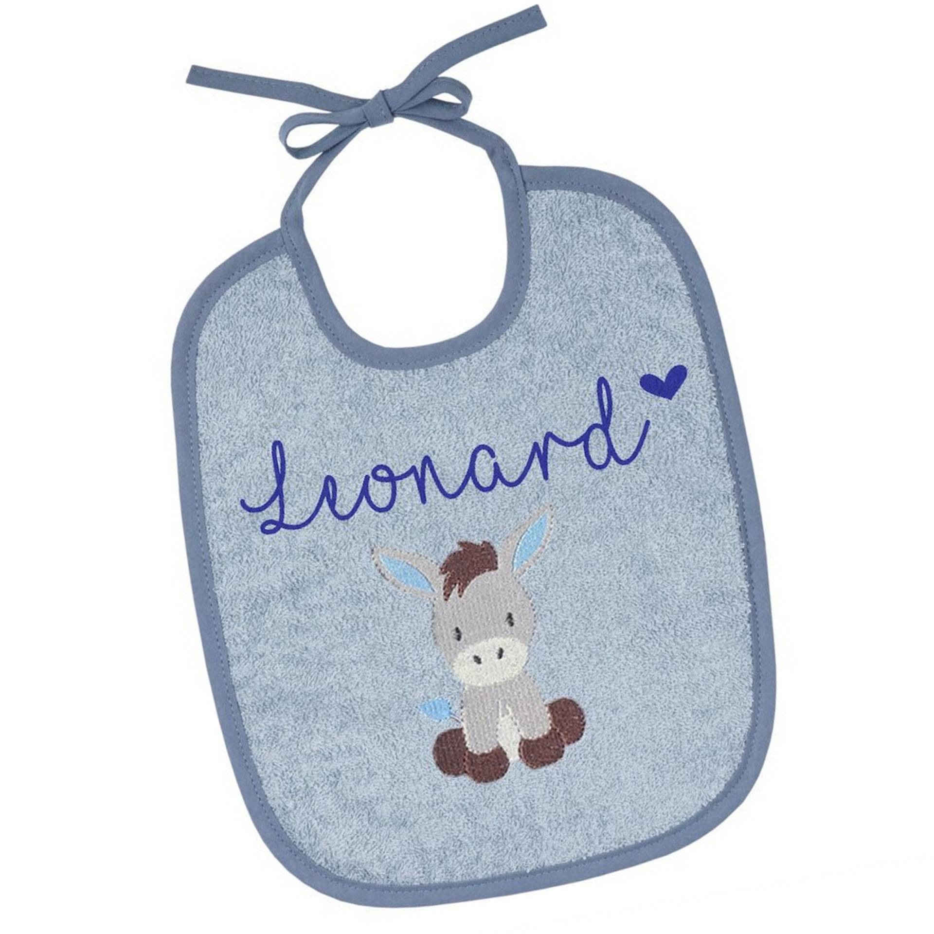 Lätzchen Mit Name, Esel, Personalisiert, Stahlblau, Babygeschenk Lätzchen Mit Name, Esel, Personalisiert, Stahlblau, Babygeschenk von AmeliesweltGeschenke