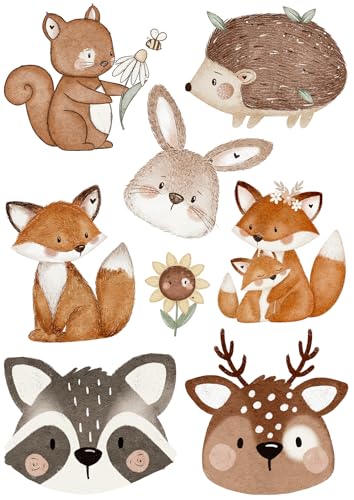 Bügelbild Set Waldtiere,Fuchs,Reh,Waschbär,Hase,Eichhörnchen,Igel&mehr-für Textilien,Kinder,aufbügeln,Aufbügler,Geburtstag,T-Shirt,Beutel,Turnbeutel,Kostüm,DIY,Geschenk,Rucksack,Kita,Schule,Schultüte Bügelbild Set Waldtiere,Fuchs,Reh,Waschbär,Hase,Eichhörnchen,Igel&mehr-für Textilien,Kinder,aufbügeln,Aufbügler,Geburtstag,T-Shirt,Beutel,Turnbeutel,Kostüm,DIY,Geschenk,Rucksack,Kita,Schule,Schultüte von Ameloua