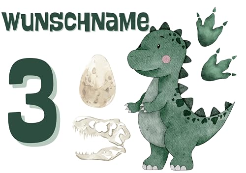 Personalisiertes Bügelbild Set für Textilien,Geburtstag,Wunschname,Wunschzahl,personalisiert,Kinder,Dinosaurier,Dino,Fußspuren,Dinoei,T-Shirts,DIY-Projekte,Geschenke,1,2,3,4,5,6,7,8,9,10... Personalisiertes Bügelbild Set für Textilien,Geburtstag,Wunschname,Wunschzahl,personalisiert,Kinder,Dinosaurier,Dino,Fußspuren,Dinoei,T-Shirts,DIY-Projekte,Geschenke,1,2,3,4,5,6,7,8,9,10... von Ameloua
