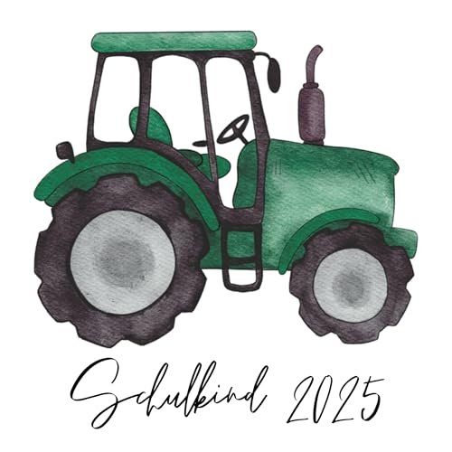 Schulkind 2025 Bügelbilder Set Textilien, zum aufbügeln, Dino, Bagger, Traktor, Rakete, Polizei, Bügelbild Schultüte, Erster Schultag Einschulung (5) von Ameloua