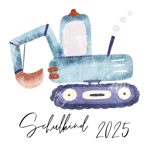 Schulkind 2025 Bügelbilder Set Textilien, zum aufbügeln, Dino, Bagger, Traktor, Rakete, Polizei, Bügelbild Schultüte, Erster Schultag Einschulung (7) von Ameloua