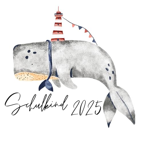 Schulkind 2025 Bügelbilder Set Textilien, zum aufbügeln, Wal, Boot, Panda, Koala, Schmetterling, Bügelbild Schultüte, Erster Schultag Einschulung (1) von Ameloua