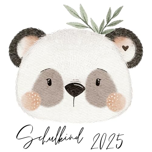 Schulkind 2025 Bügelbilder Set Textilien, zum aufbügeln, Wal, Boot, Panda, Koala, Schmetterling, Bügelbild Schultüte, Erster Schultag Einschulung (5) von Ameloua
