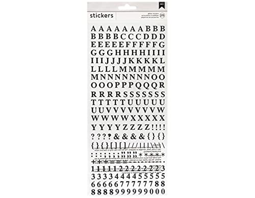 American Crafts 346642 Stickers Sticker, schwarz von American Crafts