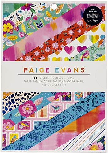 American Crafts 369766 PAPER 6X8 PAD Paige Evans Go The Scenic Route, Papier, 15,2 x 20,3 cm, 6-x-8-Inch von American Crafts