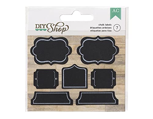 American Crafts DIY Shop Aufkleber, 7,6 x 9,5 cm, Kreidetafel-Etiketten von American Crafts