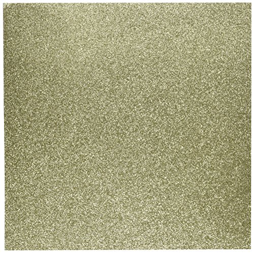 American Crafts Glitzer-Karton, 30,5 x 30,5 cm, Gold (15 Blatt pro Packung) von American Crafts