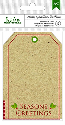 American Crafts Holiday Tags 1 Kraft W/Gold Folie, Acryl, Mehrfarbig American Crafts Holiday Tags 1 Kraft W/Gold Folie, Acryl, Mehrfarbig von American Crafts