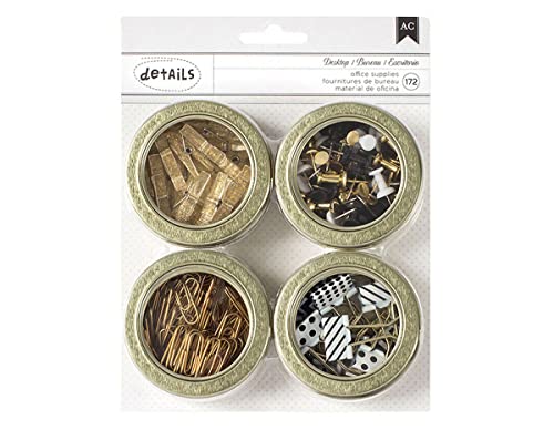 American Crafts Value Pack magnetisch Büro Dosen 2,5 4/pkg-Assortment # 1, 172/Pkg, andere, Mehrfarbig von American Crafts