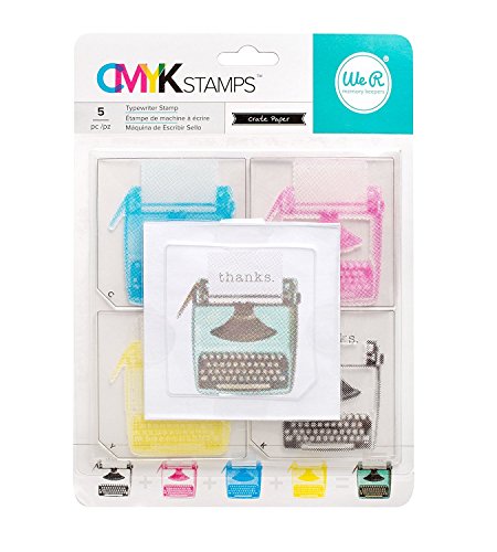 We R Memory Keepers Transparent CMYK Stamp Kit - Typewriter (5 Piece) von American Crafts