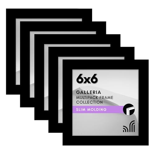 Americanflat Bilderrahmen-Set, 15,2 x 15,2 cm, Schwarz, 12,7 x 15,2 cm, Galerie-Wandrahmen-Set mit mitgelieferten Aufhängevorrichtungen und Staffelei – quadratische Bilderrahmen für Collage, Americanflat Bilderrahmen-Set, 15,2 x 15,2 cm, Schwarz, 12,7 x 15,2 cm, Galerie-Wandrahmen-Set mit mitgelieferten Aufhängevorrichtungen und Staffelei – quadratische Bilderrahmen für Collage, von Americanflat