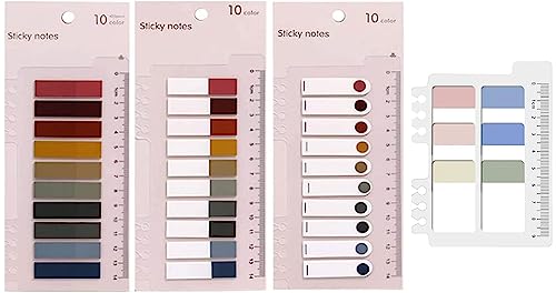 Amerson 660 Stück Datei Index Tabs, Index-registerkarten Selbstklebend Haftnotizen Haftmarker Sticky Notes Flaggen Bunt Seiten Marker Bücher Seiten Wasserdicht Beschreibbare Lesezeichen (Color B) von Amerson