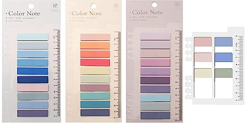 Amerson 660 Stück Datei Index Tabs, Index-registerkarten Selbstklebend Haftnotizen Haftmarker Sticky Notes Flaggen Bunt Seiten Marker Bücher Seiten Wasserdicht Beschreibbare Lesezeichen (Color C) von Amerson