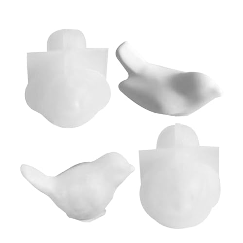 2 Stück Silikon Gießform Vogels, 3d Vogel Silikonform, Vogel Silikonformen Gießformen Ostern, Für Tortendeko, Schokolade, Seife, Sojawachs Kerzen, Handwerk Dekoration von Amesor