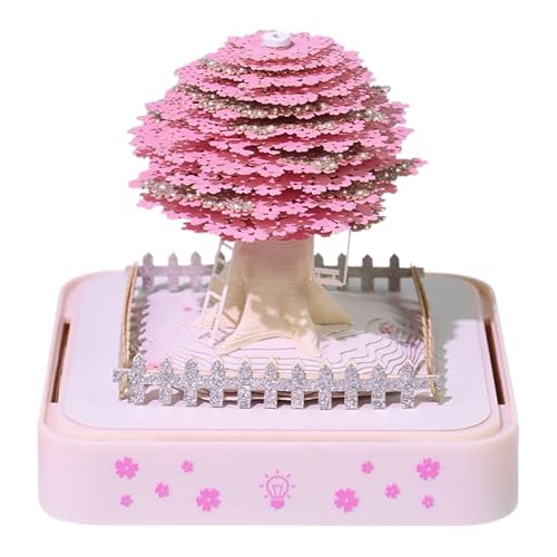 Amesor Abreißkalender - 2026 Baum 3D Notizblock Kunst Kalender - Dekorative Skulptur Für Stabiles Zimmer Tisch Büro Klassenzimmer Schlafzimmer Wohnzimmer Konferenzraum Schule Lehrer von Amesor