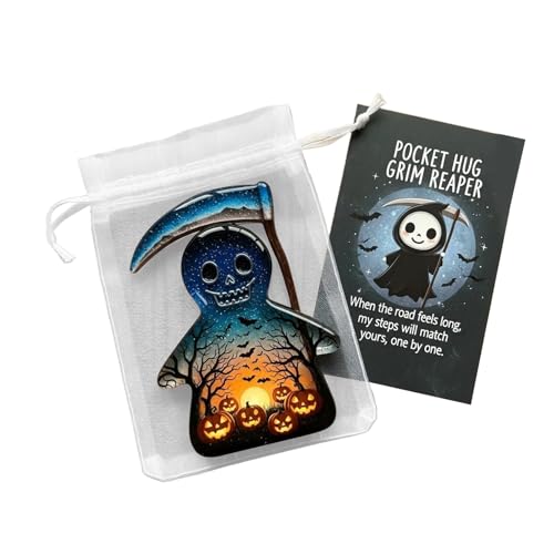 Amesor Bestätigende Halloween Taschenkarten,Tragbare Inspirationskarte | Inspirierende Halloween Geschenkidee mit Sensenmann für Erwachsene Kinder Jugendliche Kollegen Büro Wartezimmer Amesor Bestätigende Halloween Taschenkarten,Tragbare Inspirationskarte | Inspirierende Halloween Geschenkidee mit Sensenmann für Erwachsene Kinder Jugendliche Kollegen Büro Wartezimmer von Amesor