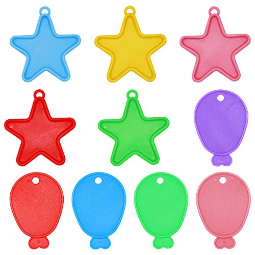 Amexo Bunte Ballongewicht für Heliumballons, 20 Stück Plastik Luftballon Beschwerer, Sternform und Ballonform Ballon Beschwerer Dekoration für Hochzeit Geburtstag Party Amexo Bunte Ballongewicht für Heliumballons, 20 Stück Plastik Luftballon Beschwerer, Sternform und Ballonform Ballon Beschwerer Dekoration für Hochzeit Geburtstag Party von Amexo