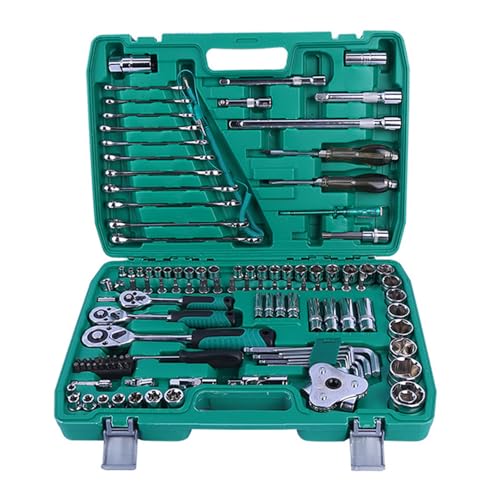 121-teiliges Reparaturwerkzeugset, Universelle Werkzeugset Schraubenschlüssel/Schraubendreher-Kombination Basic Tool Kit Für Universelle Berufliche Mechanik, DIY-Enthusiasten, Auto- Und Haushaltsrepar von Amhuui