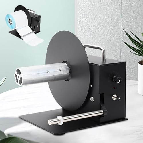Amhuui Automatischer Etikettenaufwickler, Hängender Etikettenwaschaufwickler Mit Einstellbarer Geschwindigkeit, 8 Zoll/Sekunde Aufwickelgeschwindigkeit, Für Kleidungsetiketten von Amhuui