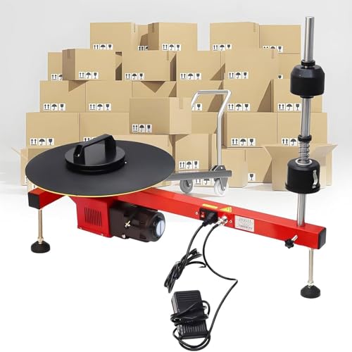Amhuui Elektrische Palettenwickelmaschine Für Stretchfolie, Stretchfolien-Schneide- Und Wickelmaschine, 30 U/min, 70 cm Folienbreite, 40 cm Drehteller, Für Verpackung, Transport Und Lagerung Amhuui Elektrische Palettenwickelmaschine Für Stretchfolie, Stretchfolien-Schneide- Und Wickelmaschine, 30 U/min, 70 cm Folienbreite, 40 cm Drehteller, Für Verpackung, Transport Und Lagerung von Amhuui