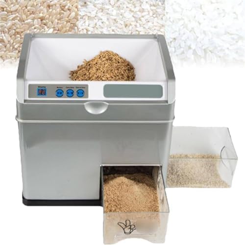 Amhuui Reisschalenentferner 500 W, 30 Kg/h Weizenkornschalenentferner, Automatischer Reisschalenentferner, Für Kleine Landwirtschaftliche Betriebe Und Den Hausgebrauch, Abmessungen 345 X 253 X 342 Mm von Amhuui