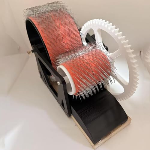 Handbetriebene Wollkämmmaschine, Wollmischbrett Aus Holz, Professionelles Entwirrungswerkzeug Für Fasern, Schnelle Farbmischung, Spinnfunktion, Für DIY-Filzprojekte Und Bastelfreunde von Amhuui
