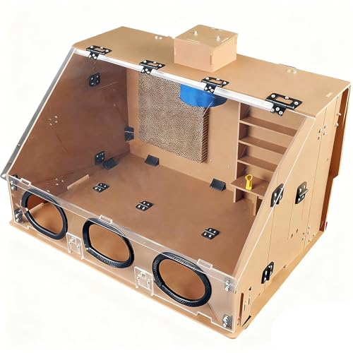 Spritzkabine zum Lackieren und Trocknen von Modellen, 40-W-Abluftventilator mit LED-Beleuchtung, dreistufig regelbar 100–300 W/Farbtemperatur 6400 K, geeignet für Modelllackierprozesse und handgeferti Spritzkabine zum Lackieren und Trocknen von Modellen, 40-W-Abluftventilator mit LED-Beleuchtung, dreistufig regelbar 100–300 W/Farbtemperatur 6400 K, geeignet für Modelllackierprozesse und handgeferti von Amhuui