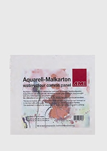 Ami Künstlerbedarf Malkarton Malpappe Malplatte für Aquarell-, Öl-, Acryl-, Tempera- & Gouachemalerei 40 x 50 cm von Ami Künstlerbedarf