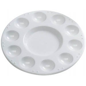 Mischpalette Kunststoff, 17,5cm rund, 10 Näpfe Mischpalette Kunststoff, 17,5cm rund, 10 Näpfe von Ami Künstlerbedarf
