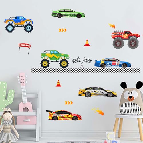 Amimagen Wandtattoos Rennwagen Wandaufkleber - Straßen Fahrzeuge Jungen Wandsticker - Baby Kinderzimmer Kinderzimmer Tagespflege Spielzimmer Klassenzimmer Wanddekor Amimagen Wandtattoos Rennwagen Wandaufkleber - Straßen Fahrzeuge Jungen Wandsticker - Baby Kinderzimmer Kinderzimmer Tagespflege Spielzimmer Klassenzimmer Wanddekor von Amimagen