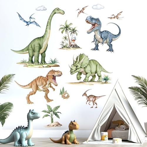 Dinosaurier Wandaufkleber Dino Wandtattoos für Jungen: Abziehen und kleben Wandabziehbilder - Wand kunst Dekoration Kinder Produkte Alter 1 2 3 4 5 6 7 8 9 10 11 12 Jahre Dinosaurier Wandaufkleber Dino Wandtattoos für Jungen: Abziehen und kleben Wandabziehbilder - Wand kunst Dekoration Kinder Produkte Alter 1 2 3 4 5 6 7 8 9 10 11 12 Jahre von Amimagen