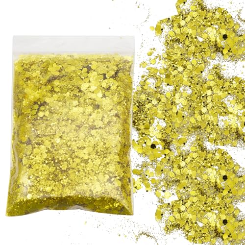 50g Glitzer zum Basteln Gold Glitzerpuder Pailletten Glitzer Pulver Basteln Glitzerpulver Glitter Sequin für Nägel Gesicht Make up Kartenbasteln Nagelkunst Dekoration 50g Glitzer zum Basteln Gold Glitzerpuder Pailletten Glitzer Pulver Basteln Glitzerpulver Glitter Sequin für Nägel Gesicht Make up Kartenbasteln Nagelkunst Dekoration von Amissz