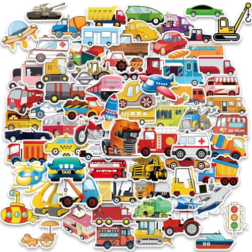 Cartoon-Fahrzeugaufkleber für Kinder – Autos, Lastwagen, Flugzeuge, Raketen & mehr – Wasserfest & langlebig, 5-7,5 cm, Spaß für kreative Projekte & Lernen Cartoon-Fahrzeugaufkleber für Kinder – Autos, Lastwagen, Flugzeuge, Raketen & mehr – Wasserfest & langlebig, 5-7,5 cm, Spaß für kreative Projekte & Lernen von Amitorfo