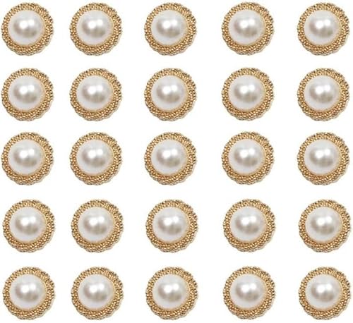 Amlhy Perlenknöpfe, quadratisch, stilvolle Nähknöpfe, Perlenverzierungen, 20 mm, 25 Stück Amlhy Perlenknöpfe, quadratisch, stilvolle Nähknöpfe, Perlenverzierungen, 20 mm, 25 Stück von Amlhy