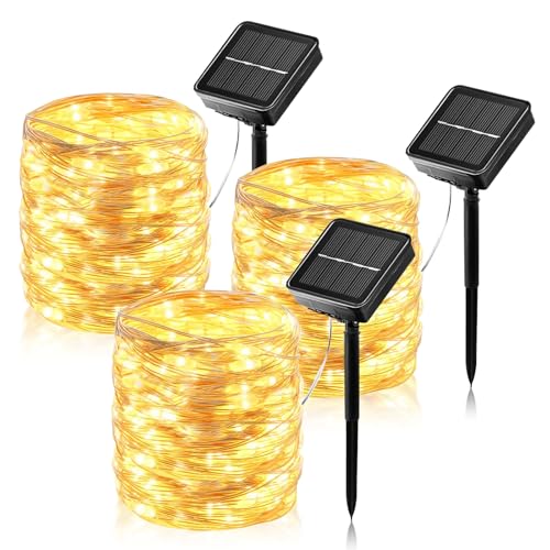 Solar Lichterkette Aussen, 30M 290 LED Solar Kupferdraht Lichterkette, 8 Modi Wasserdicht Solarlichterkette für Außen, Garten, Terrasse, Balkon Deko … von AmmToo